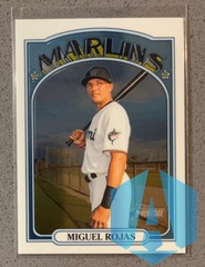 2021 Topps Chrome Heritage #9 Miguel Rojas 114/999 Marlins